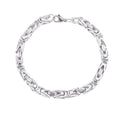 Wholesale Stainless Steel Fashion Bracelets Bangles Chain Men Braided Square Double Buckle Waterproof Bracelet