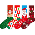 Whale Christmas Factory Custom Attractive Price Cozy Thermal Stripe Cotton Crew Socks Christmas Tree Moose Gift Snow Socks