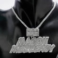 Customized S925 Ice Out D VVS  3inchesX1.2inches  Letter  Hiphop Moissanite Pendant Pass Diamond Tester  Moissanite Jewelry