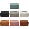 Tissue Box Cover Modern Decorative Leather Rectangular Napkin Box Case Organizer Paper Holder for Countertop Night Stands Office