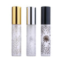 10ml Golden Silver Black Perfume Atomizer Small Glass Cosmetic Packaging Empty Spray Perfume Bottle