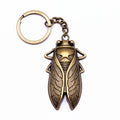 WYSIWYG 62x33mm Antique Silver Plated Antique Bronze Plated Zinc Alloy Cicada Key Chain Souvenirs Gift P1-ABD-C10655