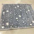 Hot Sale Stars Pattern Print Glow Dark Luminous Custom Mink Kids Weighted Blanket
