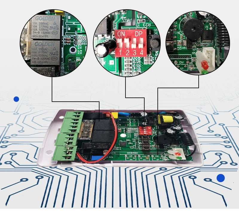 Smart Home Motor Controller for Rolling Door Garage Door with 433mhz Frequency