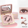 Handmade No Glue Needed Full Strip Eyelashes Set Quantum Reusable Magnetic Lashes with Soft Magnets False Eyelashes