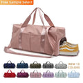 Waterproof  Nylon  Weekend  Duffle Bag Woman  Travel Bag  Customized  Gym Bags  Pink Woman Shoebox Sports