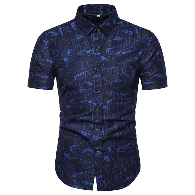 Men 5xl Custom Rayon Sublimation Hawaiian Tribal Shirt Floral Shirts Men Hawaiian Shirt and Shorts