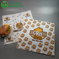 Customized PE Coated Greaseproof Food Grade Fast Food Wrapping Paper Single Side