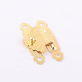 Gold Color Small Metal Wooden Jewelry Box Latch Lock for Gifts Box Clasp Accessories