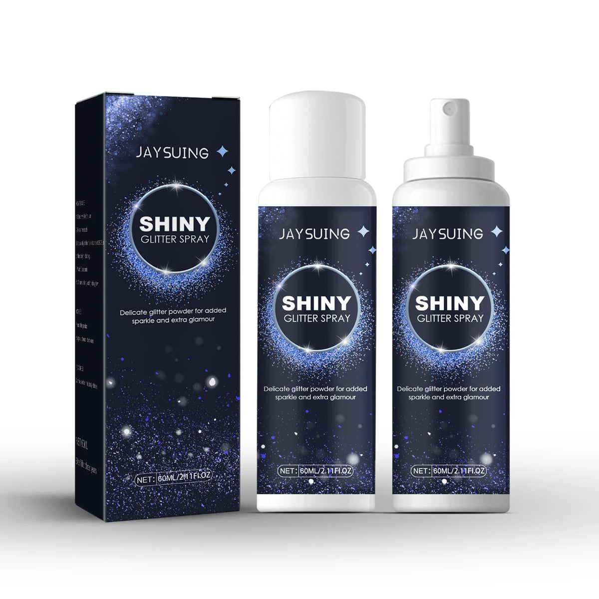 Wholesale Free Sample Shiny Long Lasting Waterproof Glitter Spray Face Hair Body Spray Makeup Vegan Shimmer 2.11 Floz MegaBDM