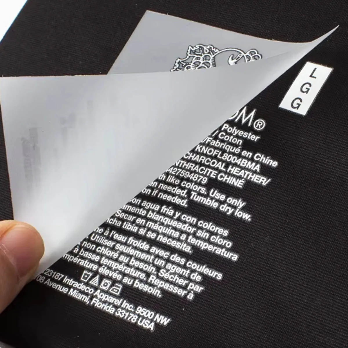 YunShang Heat Press Clothes Plastisol Label Custom Logo Label Heat Transfer for Clothing