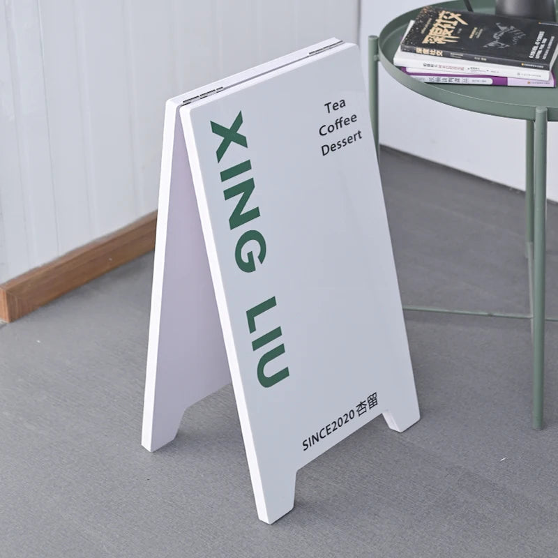 Customized Double-sided Display Board Folding PVC Board Landing Billboard Display Rack