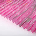 Polyester Screen Door Pleated Mosquito Net Printed Folded Window Screen 16mm Colorful Plisse Door Mesh Netting