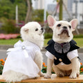 Wholesale Stocked Elegant White Sexy Lady Dog Fancy Full Dresses