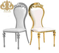 Hotel Royal Furniture  Gourd Shaped Feet Are Used for Event Party Banquets and Receptions Stainless Steel Wedding Chair