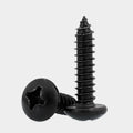 GB845 Black Oxide Pan Head Screw M1.0M1.2M1.4M1.7M2M2.3M2.6 Cross Groove Round Self-Tapping With Truss Style Metric System