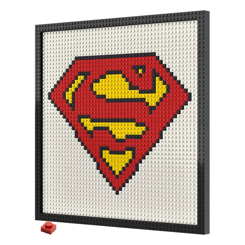 Pixel Art Building Blocks 48X48 Dots Bricks 1x1 Wall Portraits DIY Home Decor Compatible with LOGO Toys Stylish Model Toy Gifts