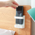 Wall Mounted Storage Organizer Box Remote Control Organizer Case Mobile Phone Plug Charging Holder Rack