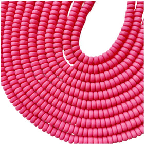 Wholesale 7mm Flat Circular Polymer Clay Beads DIY Mobile Phone Chains Necklaces Bracelets Jewelry Loose Bead Accessories
