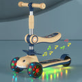 Wholesale 3-in-1 Kids Scooter Multi-Mode Sit & Glide One-Key Fold Gravity Steering Lights Music Foldable