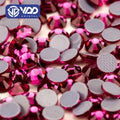 VDD 042 Fuchsia High Quality Hot-Fix Glass Rhinestone Crystal Flatback Strass Stones for DIY Garment Decoration Wedding Dress