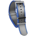 Popular Premium Stripe Nylon Strap Customized 18mm 20mm 22mm One Piece Ribbed Nylon Watch Strap