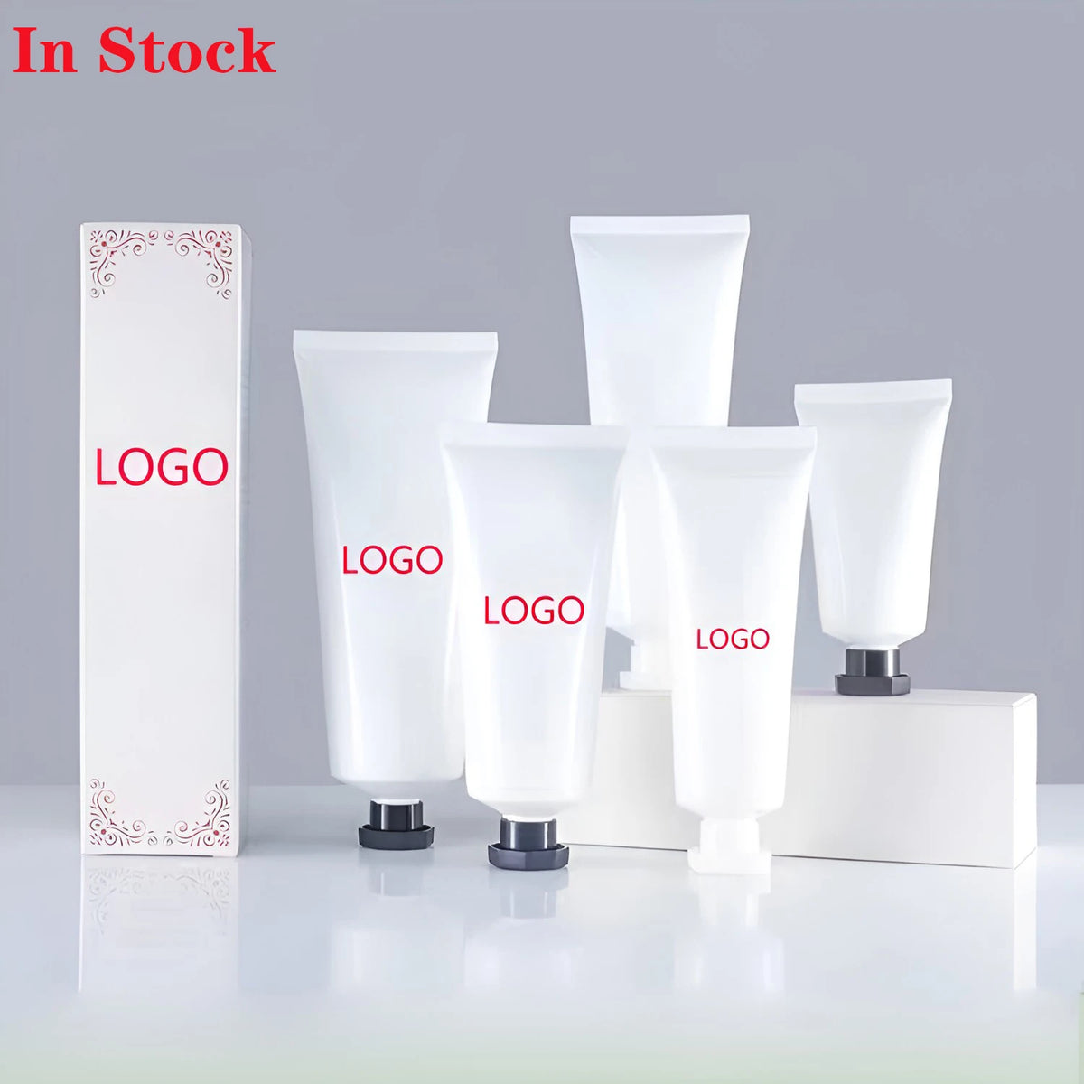 Wholesale 50ml Plastic Cosmetic Lotion Tube with Flip Top Lid Customizable Logo for Skin Care Hand Cream