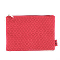 Luxury Wholesale Toiletry Bags Velvet Gift Bags Custom Logo Quilted Makeup Bag Cosmetic Zipper Pouch for Lady