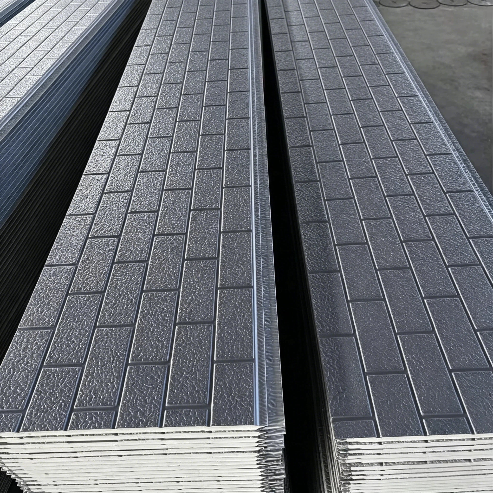 10mm Pu Polyurethane Exterior Wall Cladding Decorative Thermal Insulated Metal Sandwich Wall Panels