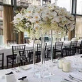 S901 Decoration Floral Artificial Silk Flower Ball Aisle Flowerball Metal Stand Acrylic Centerpiece for Wedding Table Decoration