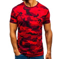Factory New Print Camouflage Fast Drying Shirt Top Short Sleeve Gym T-shirt for Men Outdoor Camping