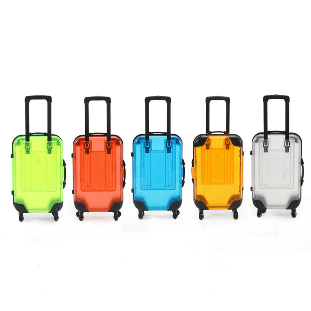 Wholesale Luxury Mini Rectangle Mink Lash Boxes Hot Selling 3D Eyelash Packaging Custom Logo Plastic Mini Suitcase Luggage