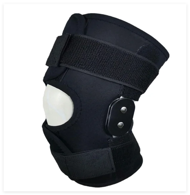 HKJD High Elastic Knee Brace Support Pads Compression Sports Running Adjustable Knee Sleeve With Side Stabilizers