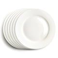 White Wedding Salad Dessert Plates8 Inch Fine Bone China Sweet PlatesRound Pastry Appetizer Dishes Plate