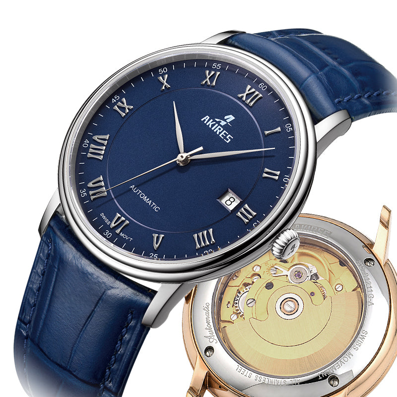 Stainless Steel Automatic PT5000 Movement 5ATM Waterproof Customized Logo Sapphire Crystal Mechanical Automatic Watch For Men