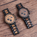For DODO DEER Men's Fashion Wooden Watch Pointer Dial Display Zebrawood Stainless Steel Custom Logo Wrist Reloj Hombre for
