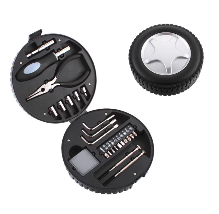 Giveaway Mini Gifts EDC Screwdriver Hand Tool  24 in 1 Tire Shape Tools  Combination Tools Set