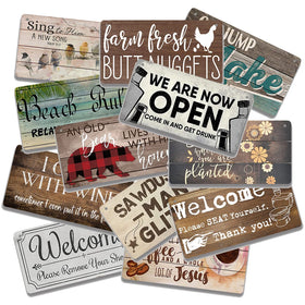 Custom Wooden Sign Rustic Decorative Wall Plaque Made of Wood Material for Home Decor Hanging Wood Wall Sign