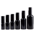 In Stock 30ml Glossy/shiny Black Glass Mist Spray Bottles Cosmetics Packaging Black Essential Oil Glass Spray Bottle