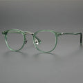 Shenzhen Factory Titanium Acetate Eye Glasses Japan Optical Frame Handmade Retro Reading Eyewear Acetate High-end Crafts Glasses