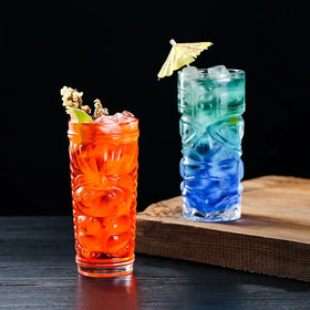 Customized Packing 420ml Kaupe Bar Glassware Disposable Cocktail Cup Tiki Glasses and Mug