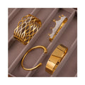 Hot Selling Fashionable Texture Open Style Women's Bracelet Simple and Lightweight Stainless Steel Women's Bracelet