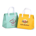 1pcs Non-Woven Thermal Tote with Aluminum Film Insulated Cooler Bag for Fresh Coffee Takeaway Cake and Cool Foods Delivery