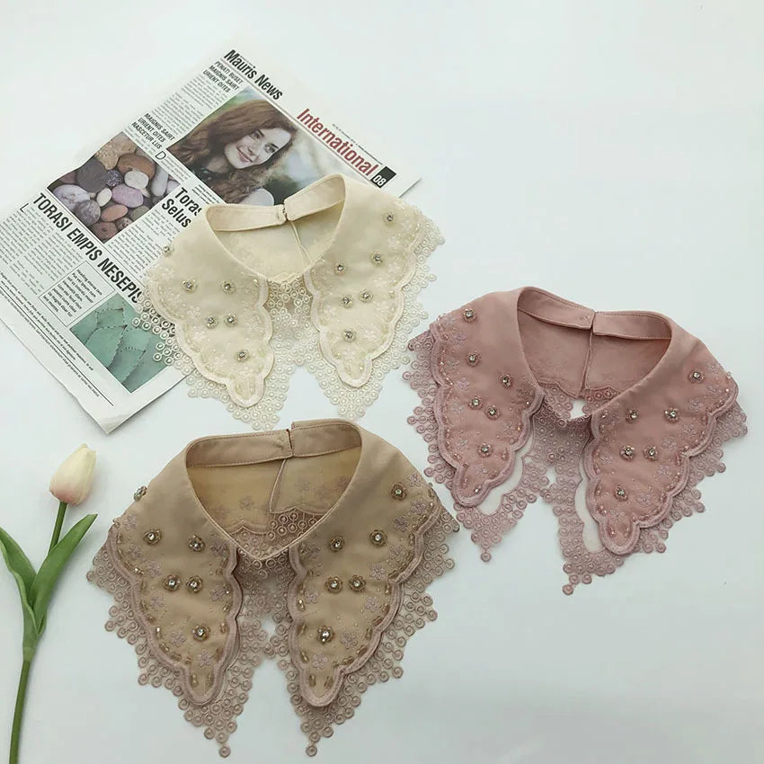 Detachable Lace Collar Embroidered Collar Removable Collar  Collar for Women
