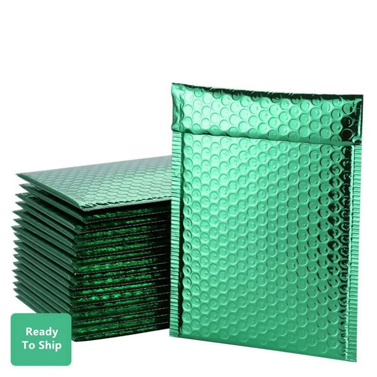 Self Seal Adhesive Metallic Foil Padded Waterproof Lightweight Bubble for Envelopes Customized Shipping Mailing