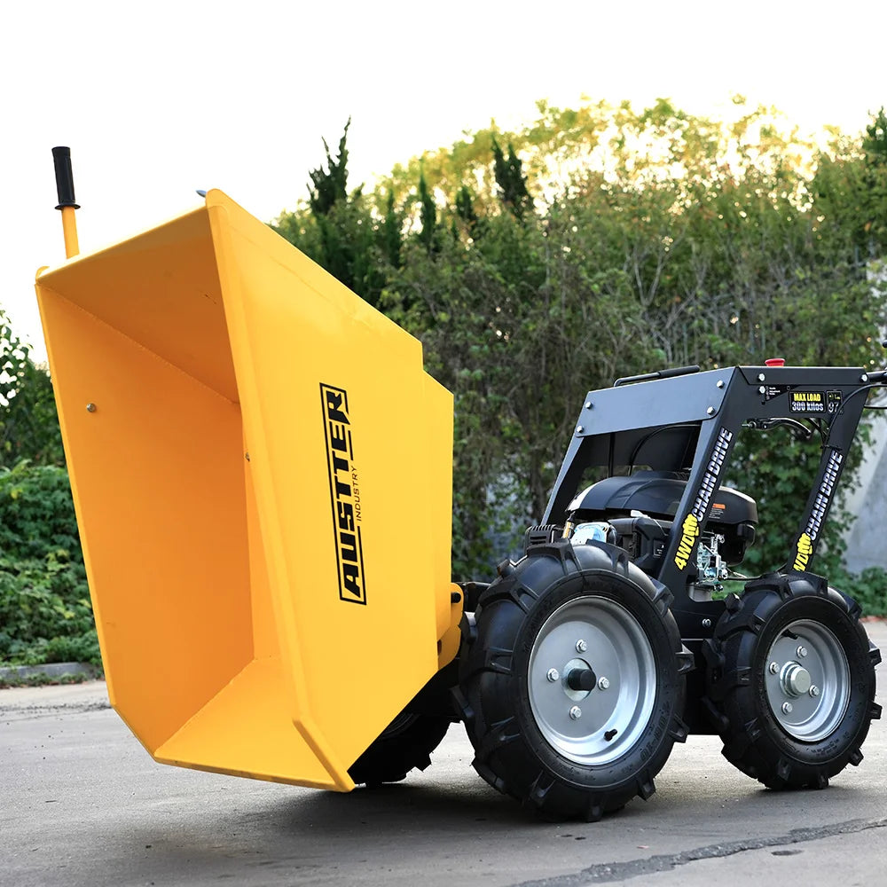 AUSTTER Wheelbarrow 4X4 Gas Powered Mini Loader Dumper Tuv-Rheinland