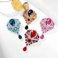 Women Crystal Water Drop Pendant Brooch Fashion Clothing Accessories Pin
