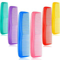 KUACHI Wholesale Plastic Comb Salon Barber Shop Portable Barber Comb Colorful Hair Combs for Women