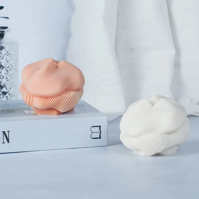 E-1018 Think Vortex Ball Scented Candle Mold Silicone Mold Handmade Abstract Geometry Gypsum Home Decorate Resin Soy Wax Mould