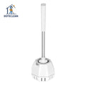 Soft TPR Bathroom Cleaning Brush Set with Steel Holder and Silicone Hand Support for Kitchen ABS PP Box Packed